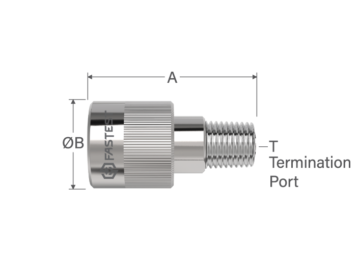 MET Manual Twist Connection Tool for;  3/4 BSPT , 4000psi (275.6bar) pressure, 3/4 NPT Male termination, SS construction with Buna-N, Urethane seal materials. - MET125T122