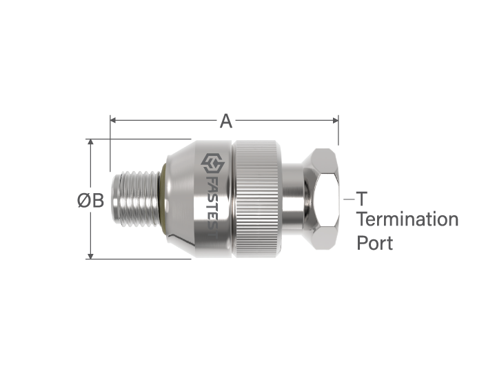 MIT Manual Twist Connection Tool for;  M12 x 1.5 , 4000psi (275.6bar) pressure, 1/8 NPT Female Swivel Style Termination, SS construction with Buna-N, Urethane seal materials. - MIT128021